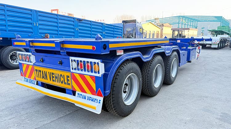 Tri Axle 40 Foot Shipping Container Chassis Trailer | Intermodal Trailers for Sale in Ghana