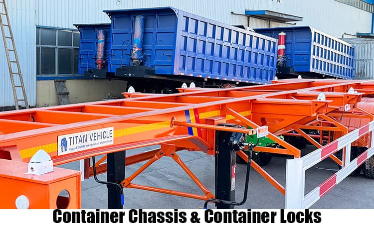 Tri Axle 40 Ft Container Skeletal Semi Trailer for Sale in Congo