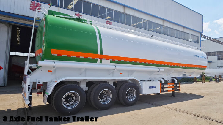 3 Axle Diesel Fuel Tanker Semi Trailer for Sale Price in Zambia
