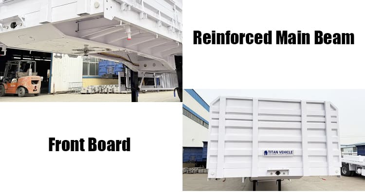 Tri Axle 60 Ton Side Wall Trailer for Sale in Angola 