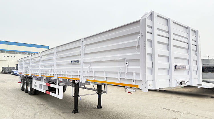 Tri Axle 60 Ton Side Wall Trailer for Sale in Angola 
