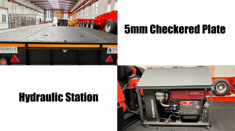 Tri Axle RGN Lowboy Truck Trailer for Sale in Angola