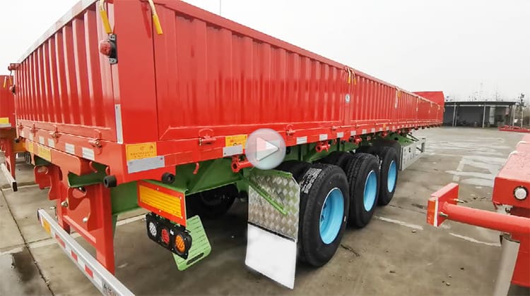 new side tipper semi trailer 