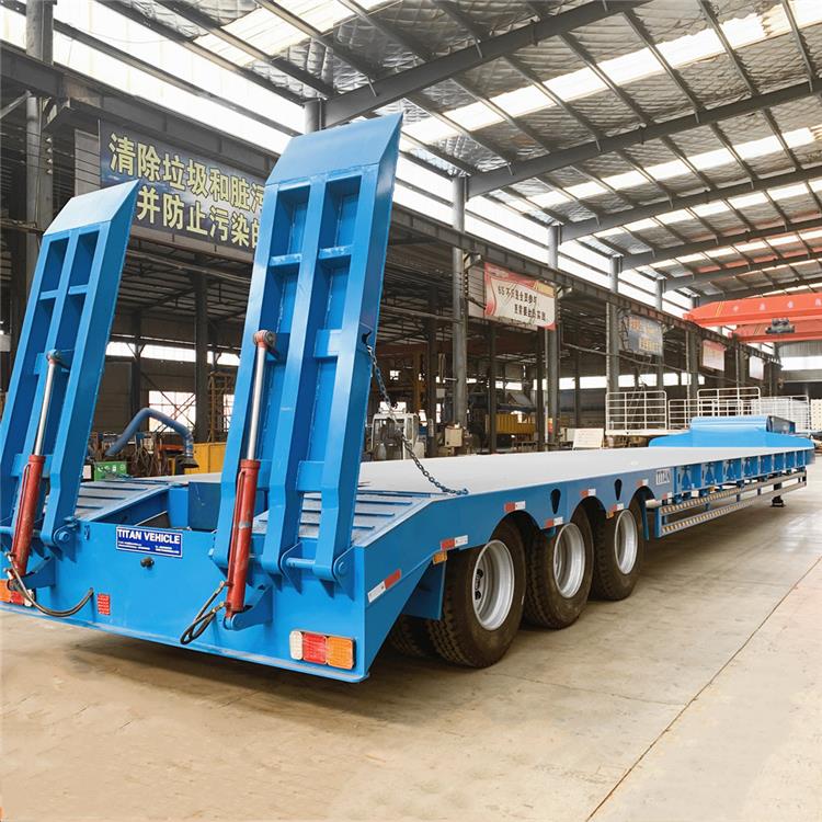 Tri Axle Low Bed Truck Trailer