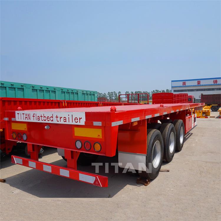 Flatbed Tri Axle Trailer for sale