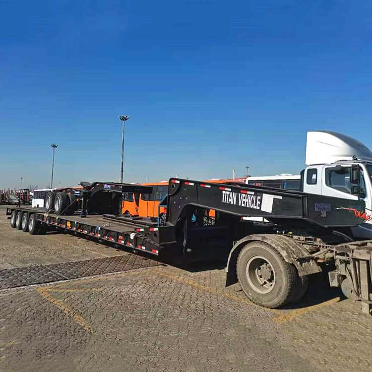 4 Axle Hydraulic Detachable Gooseneck Trailer