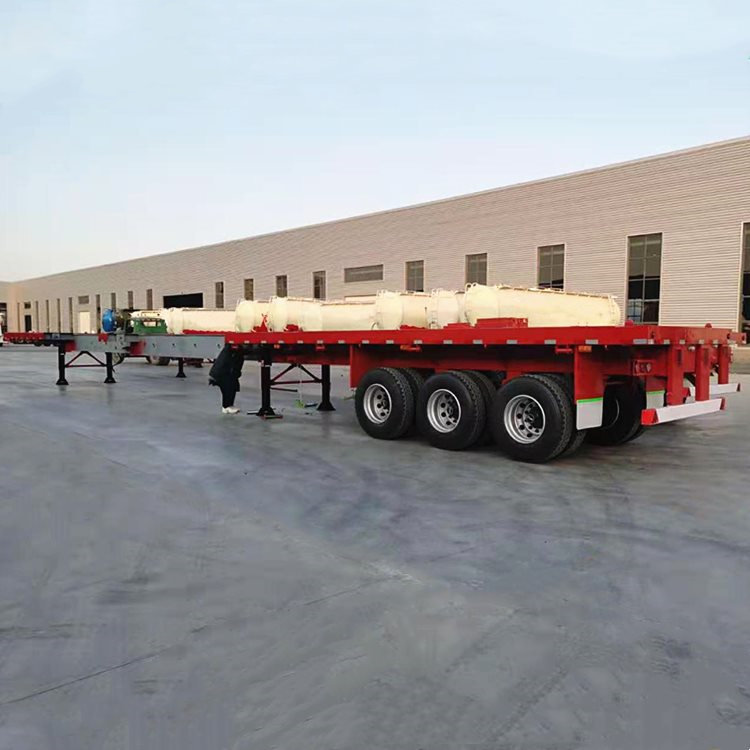 3 Axle Extendable Flat Bed Trailer