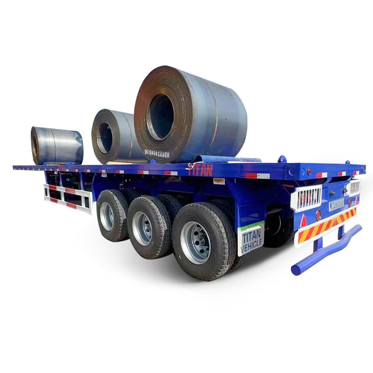 Triple Axle 40 Foot Flatbed Truck Trailer