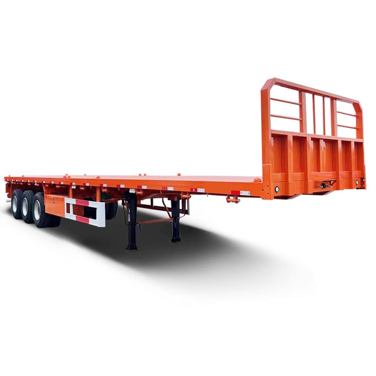 Tri Axle 40Ft Flat Body Trailer with Headboard