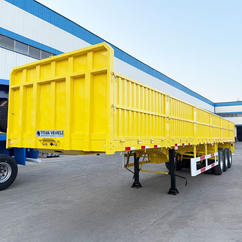 Tri Axle Flatbed Dropside Semi Trailer