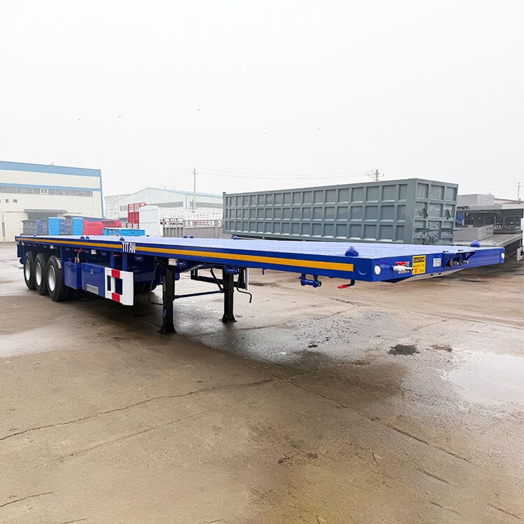 Tri Axle 40 Foot Heavy Duty Flatbed Trailer