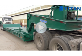 3 axle removable gooseneck lowboy trailer