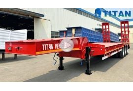 50 Ton 3 Axle Low Bed Trailer Truck